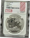 2018 ツバル アイアンマン 1 オンス銀貨 NGC MS70 が初リリース マーベル ラベル2018 Tuvalu Iron Man 1 oz Silver Coin NGC MS70 First Releases Marvel Label