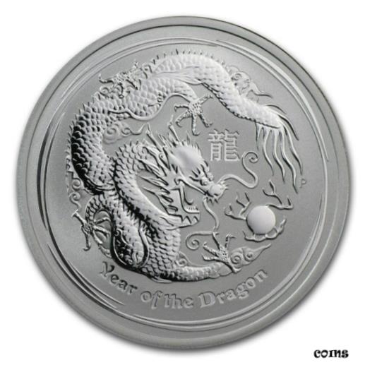 yɔi/iۏ؏tz AeB[NRC RC   [] 2012 P Australia Silver Lunar Series II Year of the Dragon 1/2 oz BU