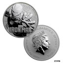 2018 $1 ツバル 1 オンス .999 シルバー マーベル シリーズ アイアンマン BU2018 $1 Tuvalu 1 oz .999 Silver Marvel Series Iron Man BU