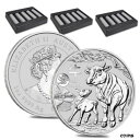 ロット 300 - 2021 1 オンス シルバー Lunar Year of The Ox Dragon Privy BU パースミントLot of 300 ...