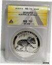 yɔi/iۏ؏tz AeB[NRC RC   [] 2016 P Australia Silver Koala 1oz .999 Silver $1 - ANACS Graded MS70 DCAM