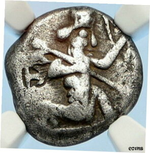 486BC クセルクセス - アルタクセルクセス 1 世 アケメネス朝 シルバー ギリシャ SIGLOS コイン リディア NGC i94453486BC Xerxes - Artaxerxes I Achaemenid Silver Greek SIGLOS Coin Lydia NGC i94453