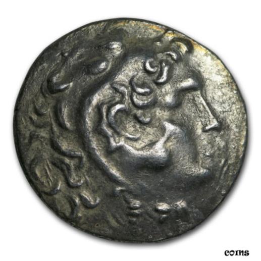 【極美品/品質保証書付】 アンティークコイン コイン 金貨 銀貨 送料無料 Macedonian Silver Tetradrachm Alexander III (336-323 BC) Fine-VF - SKU 201428