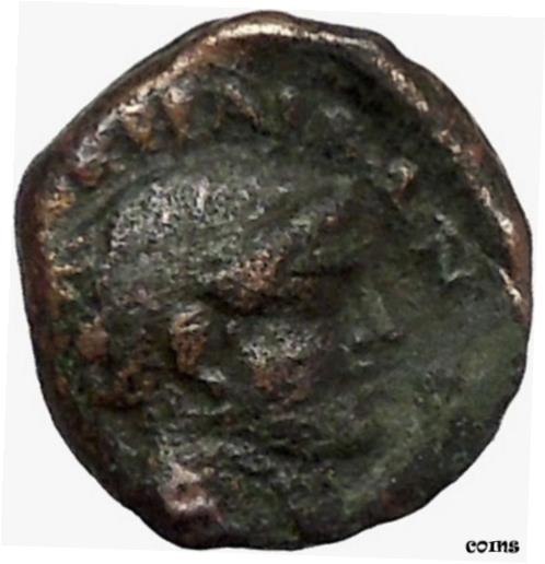 【極美品/品質保証書付】 アンティークコイン コイン 金貨 銀貨 [送料無料] Phalanna in Thessaly 350BC Ancient Greek Coin Young male Nymph Phalanna i43346