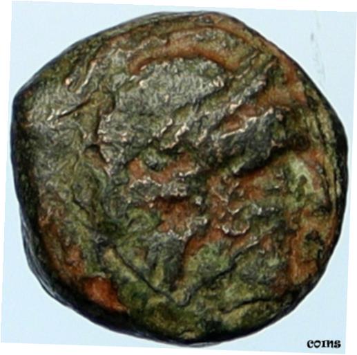  アンティークコイン コイン 金貨 銀貨  ABYDOS in TROAS 320BC Ancient Authentic OLD Greek Coin APOLLO Cult Eagle i100651