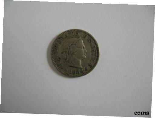  アンティークコイン コイン 金貨 銀貨  1888 Swiss Confoederatio Helvetica 5 Rappen Switzerland Silver Coin