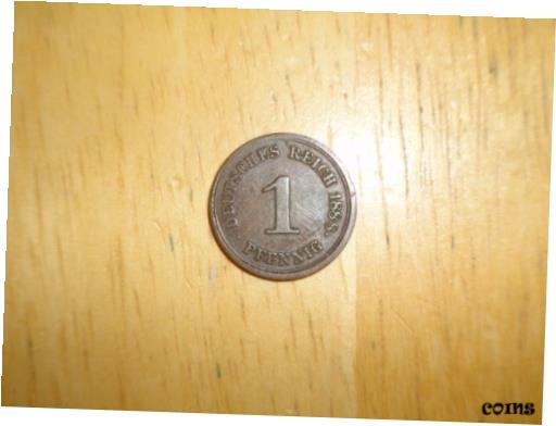 ڶ/ʼݾڽա ƥ    [̵] Germany 1888 G Pfennig coin Fine nice KEY DATE