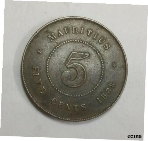 ڶ/ʼݾڽա ƥ    [̵] Mauritius 5 Cent 1888 scarce