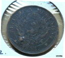【極美品/品質保証書付】 アンティークコイン コイン 金貨 銀貨 [送料無料] Argentina coin 1888 - 2 dos centavos Coin
