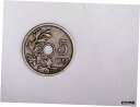 【極美品/品質保証書付】 アンティークコイン コイン 金貨 銀貨 [送料無料] 1903 Belgium 5 Centimes - VF