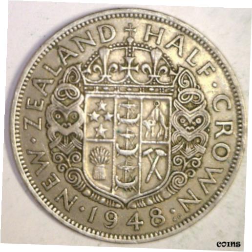  アンティークコイン コイン 金貨 銀貨  1948 New Zealand half-crown -Priced lowered from $7.00 to $4.00 Priced to sell!