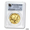 【極美品/品質保証書付】 アンティークコイン 金貨 2017 1 oz Gold Buffalo MS-70 PCGS (FS, Black Diamond) - SKU #102938 [送料無料] #got-wr-010165-224