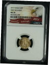 2017 $5 5 ドル 1/10 オンス アメリカン ゴールド イーグルが NGC MS 70 を初リリース2017 $5 Five Dollar 1/10 Oz American Gold Eagle First Releases NGC MS 70(3)