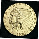 1928 インディアン ゴールド $2.50 ドル クォーター イーグル チョイス BU 送料無料 E385 AHTX1928 Indian Gold $2.5...