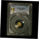 1876 カリフォルニア ゴールド 25C BG-879 PCGS MS64 - 送料無料 米国1876 California Gold 25C BG-879 ...