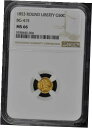 yɔi/iۏ؏tz AeB[NRC  1853 ROUND LIBERTY California Fractional Gold BG-415 G50C NGC MS66 [] #got-wr-010192-385