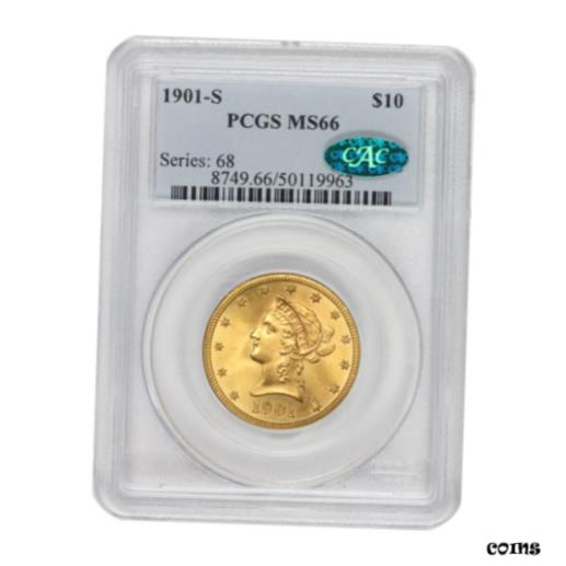 1901-S $10 Хƥ إå   PCGS MS66 CAC ǧХ졼 1901-S $10 Lib...