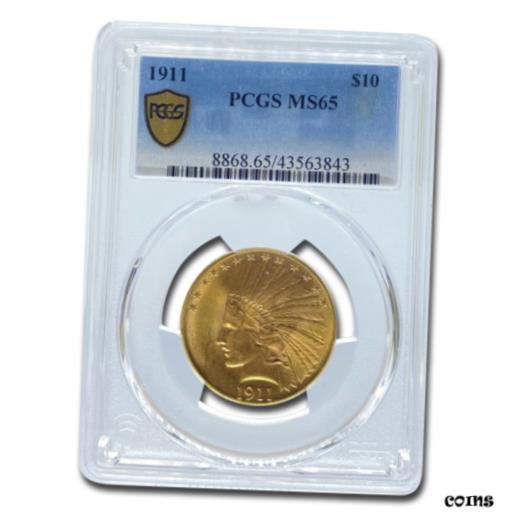 【極美品/品質保証書付】 アンティークコイン 金貨 1911 $10 Indian Gold Eagle MS-65 PCGS - SKU#179589 [送料無料] #got-wr-010193-3354
