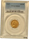 1929 MS63 PCGS $2.5 インディアン ヘッド ゴールド クォーター イーグル1929 MS63 PCGS $2.5 Indian Head Gold Quarter Eagle(3)