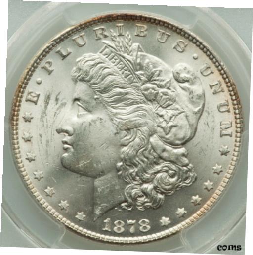  アンティークコイン コイン 金貨 銀貨  1878 7TF Reverse of 1878 $1 Morgan Silver Dollar PCGS Graded MS63 FINE WHITE