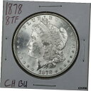 1878 8TF $1 モーガン シルバー ダラー、チョイス BU コンディション #067431878 8TF $1 Morgan Silver Dollar in Choice BU Condition #06743(3)
