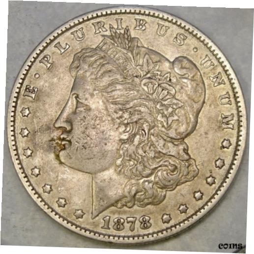  アンティークコイン 銀貨 1878/1878 MORGAN 90% SILVER DOLLAR DOUBLED DATE VAM #4 APPEALING CAP HAIR WREATH  #sof-wr-010195-4656