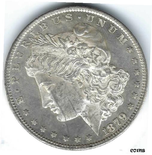  アンティークコイン コイン 金貨 銀貨  1879-S $1 Morgan Silver Dollar, Uncirculated, Prooflike Obverse But Scratches