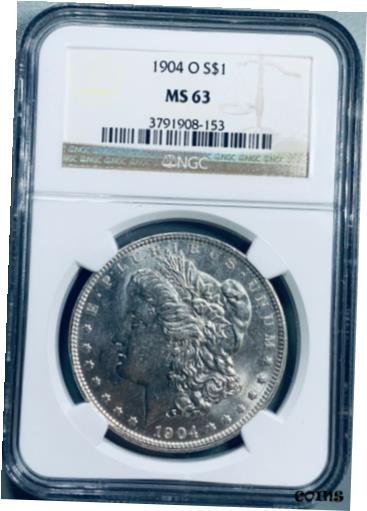 【極美品/品質保証書付】 アンティークコイン コイン 金貨 銀貨 送料無料 1904-O Morgan Silver Dollar - NGC MS63 - Sons of Texas Coins