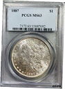 1887 モルガン シルバー ダラー - PCGS MS63 - サンズ オブ テキサス コイン1887 Morgan Silver Dollar - PCGS MS63 - Sons of Texas Coins(3)
