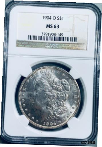 【極美品/品質保証書付】 アンティークコイン コイン 金貨 銀貨 送料無料 1904-O Morgan Silver Dollar - NGC MS63 - Sons of Texas Coins