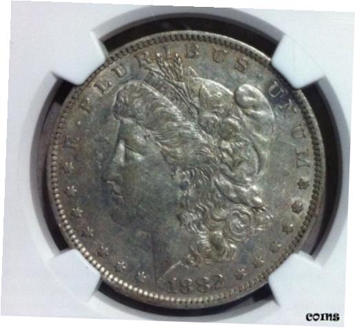 【極美品/品質保証書付】 アンティークコイン 銀貨 1882 O/S VAM 4 EDS NGC XF45 Morgan Silver Dollar - Gene Henry Legacy Collection [送料無料] #sot-wr-010224-1143