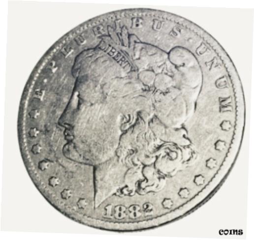  アンティークコイン コイン 金貨 銀貨  1882-p silver morgan dollar coin VAM-11 circulated Brilliant Gem Free Shipping