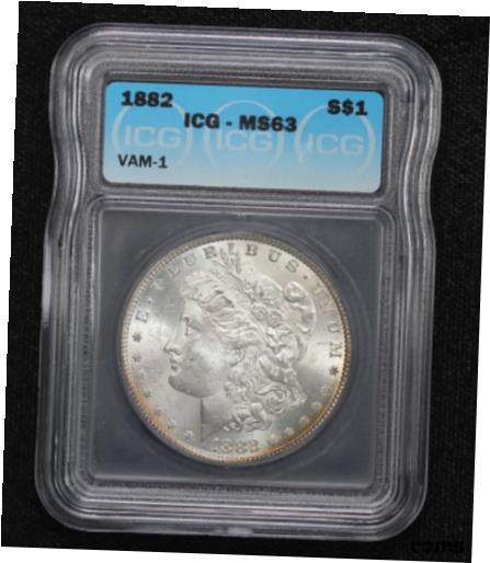 yɔi/iۏ؏tz AeB[NRC RC   [] 1882 Morgan Dollar VAM-1 ICG MS-63 1I2T