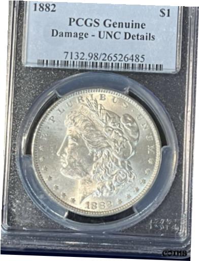 yɔi/iۏ؏tz AeB[NRC RC   [] 1882-P Morgan $1 Silver Dollar PCGS UNC Details