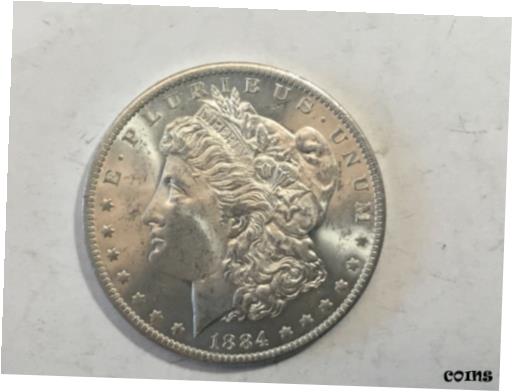  アンティークコイン コイン 金貨 銀貨  1884-o PL Morgan Silver Dollar Date Unc from album collection ms condition m14