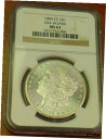  アンティークコイン コイン 金貨 銀貨  1884 CC GSA Hoard Morgan Silver Dollar $1 NGC MS 63 Carson City