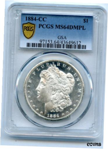 yɔi/iۏ؏tz AeB[NRC  1884-CC $1 Morgan Silver Dollar PCGS MS64DMPL GSA [] #sot-wr-010256-4863