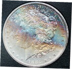 【極美品/品質保証書付】 アンティークコイン 銀貨 1884-CC Morgan Silver Dollar NGC GSA MS66 Star CAC Rainbow Toned [送料無料] #sot-wr-010256-5189