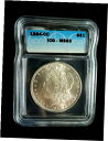 yɔi/iۏ؏tz AeB[NRC RC   [] 1884-cc Morgan Dollar $1.00 Coin 90% Silver Graded ICG MS 63 TOUGH Grade To Find