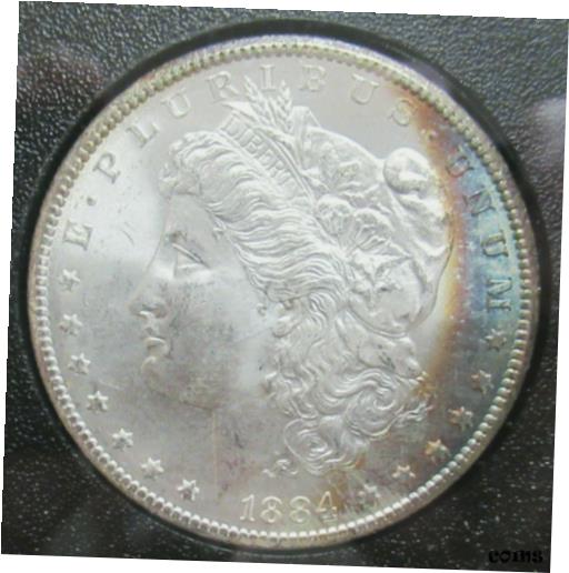  アンティークコイン コイン 金貨 銀貨  1884 CC MORGAN SILVER DOLLAR (GSA) NGC MS65 GEM OBVERSE COLOR