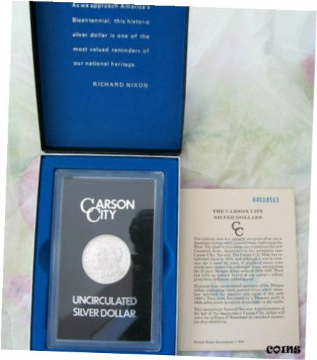  アンティークコイン コイン 金貨 銀貨  1884-CC GSA Hoard Morgan Silver Dollar $1 Coin MS with Box & COA