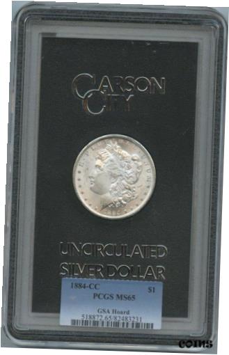  アンティークコイン コイン 金貨 銀貨  1884-CC Morgan Dollar GSA Hoard PCGS MS65