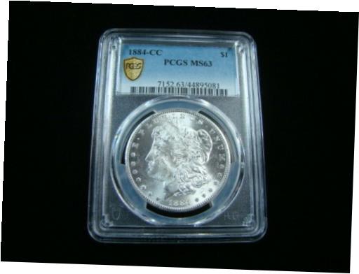  アンティークコイン コイン 金貨 銀貨  1884-CC Morgan Silver Dollar PCGS Graded MS63 #44895081