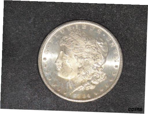  アンティークコイン コイン 金貨 銀貨  1884-CC Morgan Carson City Silver Dollar Gem BU in GSA Holder with COA B8001