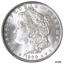 【極美品/品質保証書付】 アンティークコイン コイン 金貨 銀貨 [送料無料] 1900 O Morgan Silver Dollar BU US Mint Coin See Pics J091