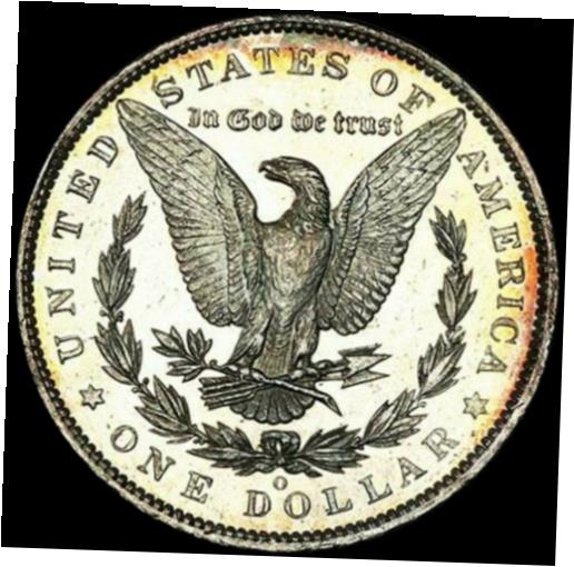  アンティークコイン コイン 金貨 銀貨  1885-O MORGAN PROOF-LIKE SILVER DOLLAR BEAUTIFULLY TONED PERIPHERALS (M280)