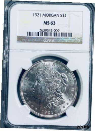 【極美品/品質保証書付】 アンティークコイン コイン 金貨 銀貨 送料無料 1921 Morgan Silver Dollar - NGC MS63 - Sons of Texas Coins
