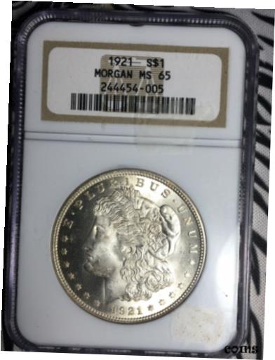 yɔi/iۏ؏tz AeB[NRC RC   [] 1921 $1 Morgan Silver Dollar NGC MS 65 Brilliant Luster