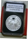 【極美品/品質保証書付】 アンティークコイン コイン 金貨 銀貨 送料無料 Australia 1 OZ Kangaroo 2009 1 Silver F4331 ST-BU Extra Rare Ken Done-