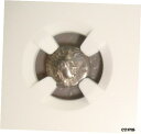紀元前 300 〜 250 年 カリア、ロードス島 古代ギリシャの銀のディオボル NGC VF300-250 BC Caria, Rhodes Ancient ...